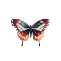 Vintage Watercolor butterfly png