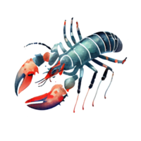 Vintage Watercolor Lobster png