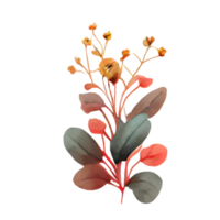 Ilustración de flor de acuarela png