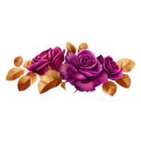 ilustración de acuarela rosas png