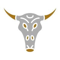 Bull Skull Vector Icon Style