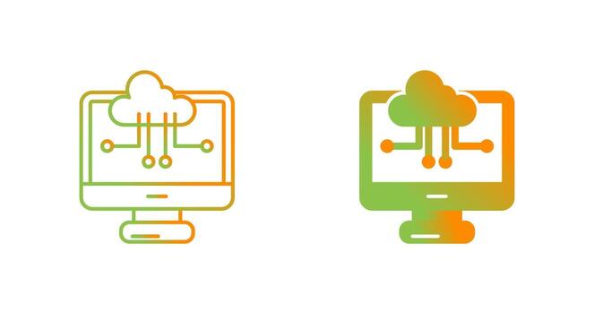 Cloud Computing Vector Icon