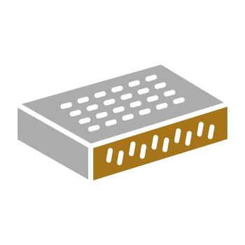 pan de maíz vector icono estilo