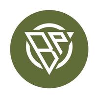 Creative simple Initial Monogram BP Logo Designs. vector