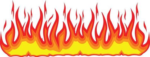 Flame fire hot burn vector image illustrations