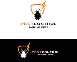 bug zapper logo design template. insect protection vector