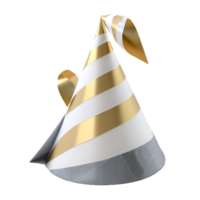 Festive birthday party cone hat png