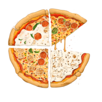 bacon pizza clipart PNG  transparent