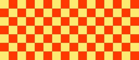 yellow orange checkered pattern background banner vector