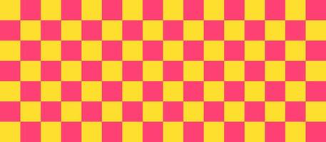 yellow orange checkered pattern background banner vector