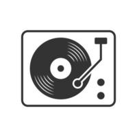 Vinyl record player icon vector design templates