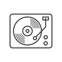 Vinyl record player icon vector design templates