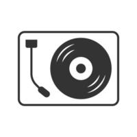 Vinyl record player icon vector design templates