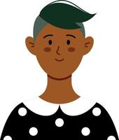 simple flat woman avatar vector