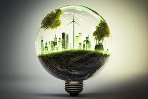 green energy, sustainable industry. Environmental, Social, and Corporate Governance concept photo