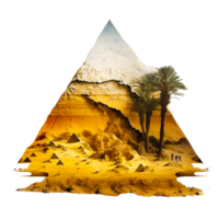 farbig Hand Zeichnung Pyramiden Symbole png