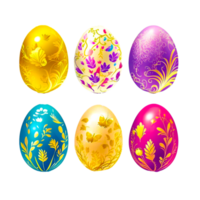 colorato Pasqua uovo icone png