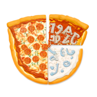 Pizza rápido comida png transparente