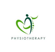 Physiotherapy practice, chiropractic massage icon vector