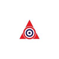 aim triangle logo idea vector