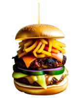 humburger 3d png gratuito scarica