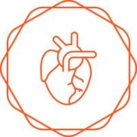 icono de vector de corazón médico