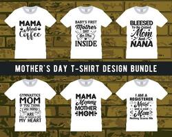 Mother's day t-shirt bundle, mothers Day t-shirt vector set, Happy mothers Day t-shirt set,