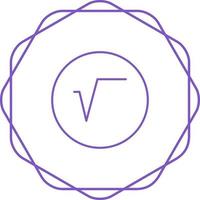 Square Root Symbol Vector Icon