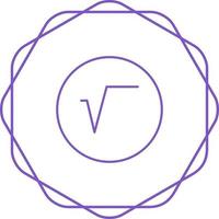 Square Root Symbol Vector Icon