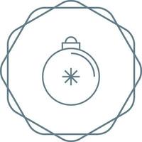 icono de vector de bola de Navidad