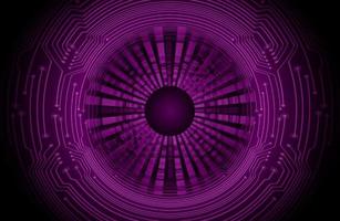 Modern Holographic Circle on Technology Background vector