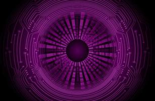 Modern Holographic Circle on Technology Background vector