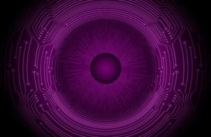 Modern Holographic Circle on Technology Background vector