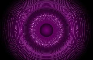 Modern Holographic Circle on Technology Background vector