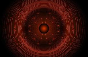 Modern Holographic Circle on Technology Background vector