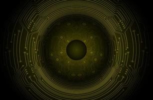 Modern Holographic Circle on Technology Background vector