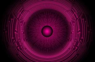 Modern Holographic Circle on Technology Background vector