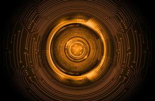 Modern Holographic Circle on Technology Background vector