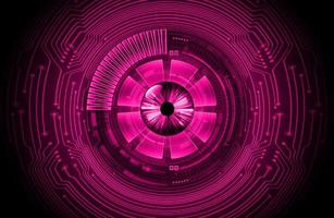 Modern Cybersecurity Eye on Technology Background vector