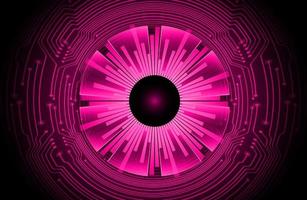 Modern Cybersecurity Eye on Technology Background vector