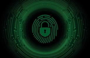 Modern Cybersecurity Technology Background with padlock vector