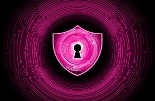 Modern Cybersecurity Technology Background with padlock vector