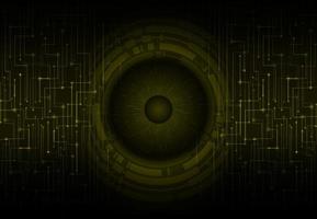 Modern Cybersecurity Eye on Technology Background vector