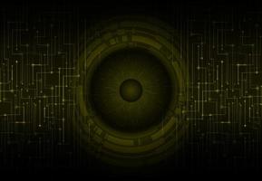 Modern Cybersecurity Eye on Technology Background vector