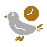 Early Bird Vector Icon Style