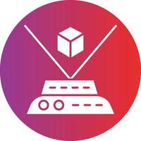 Vector Design Holographic Icon Style