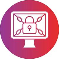 vector diseño Secuestro de datos icono estilo