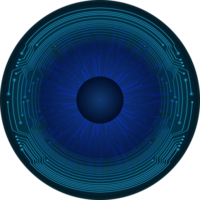 recorte de ojo de tecnología moderna png