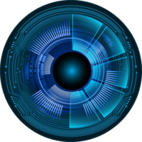 recorte de ojo de tecnología moderna png