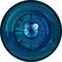 recorte de ojo de tecnología moderna png